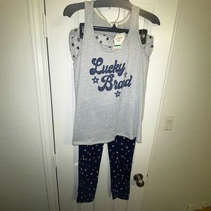 Lucky Brand Pajama 3 piece set